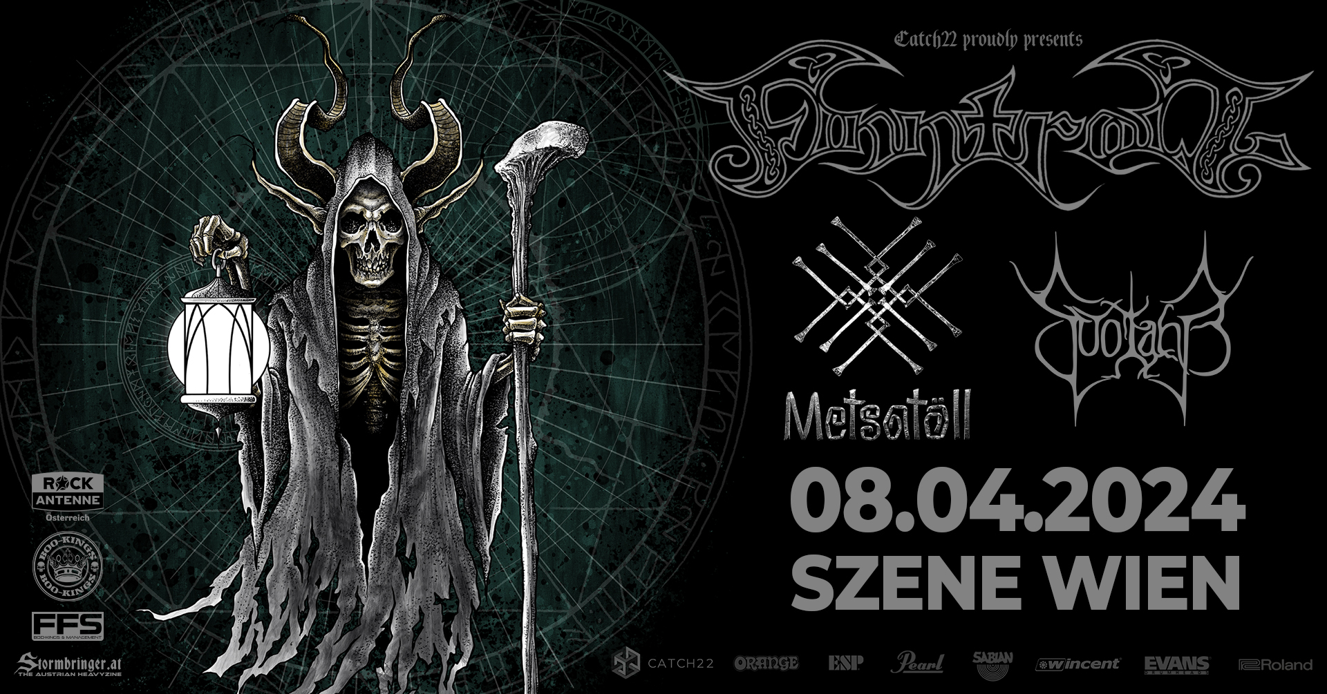 Finntroll am 8. April 2024 @ Szene Wien. Finntroll am 8. April 2024 @ Szene Wien.