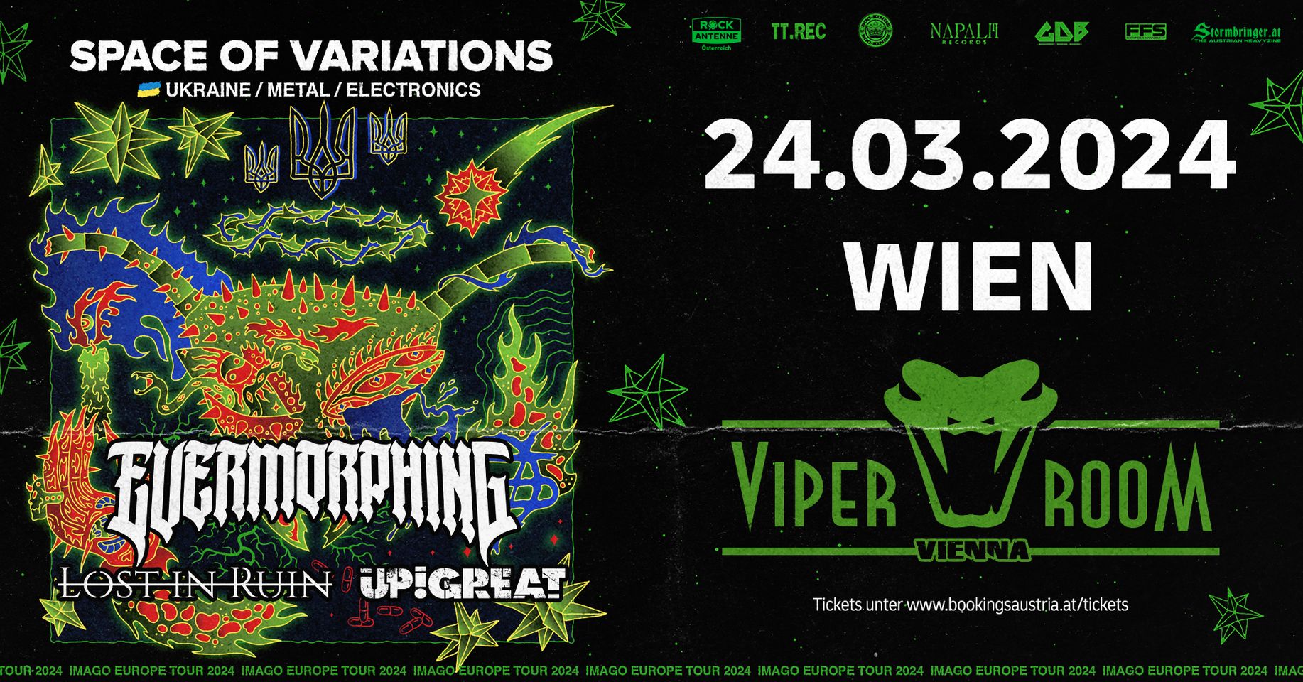 Space of Variations am 24. March 2024 @ Viper Room. Space of Variations am 24. March 2024 @ Viper Room.