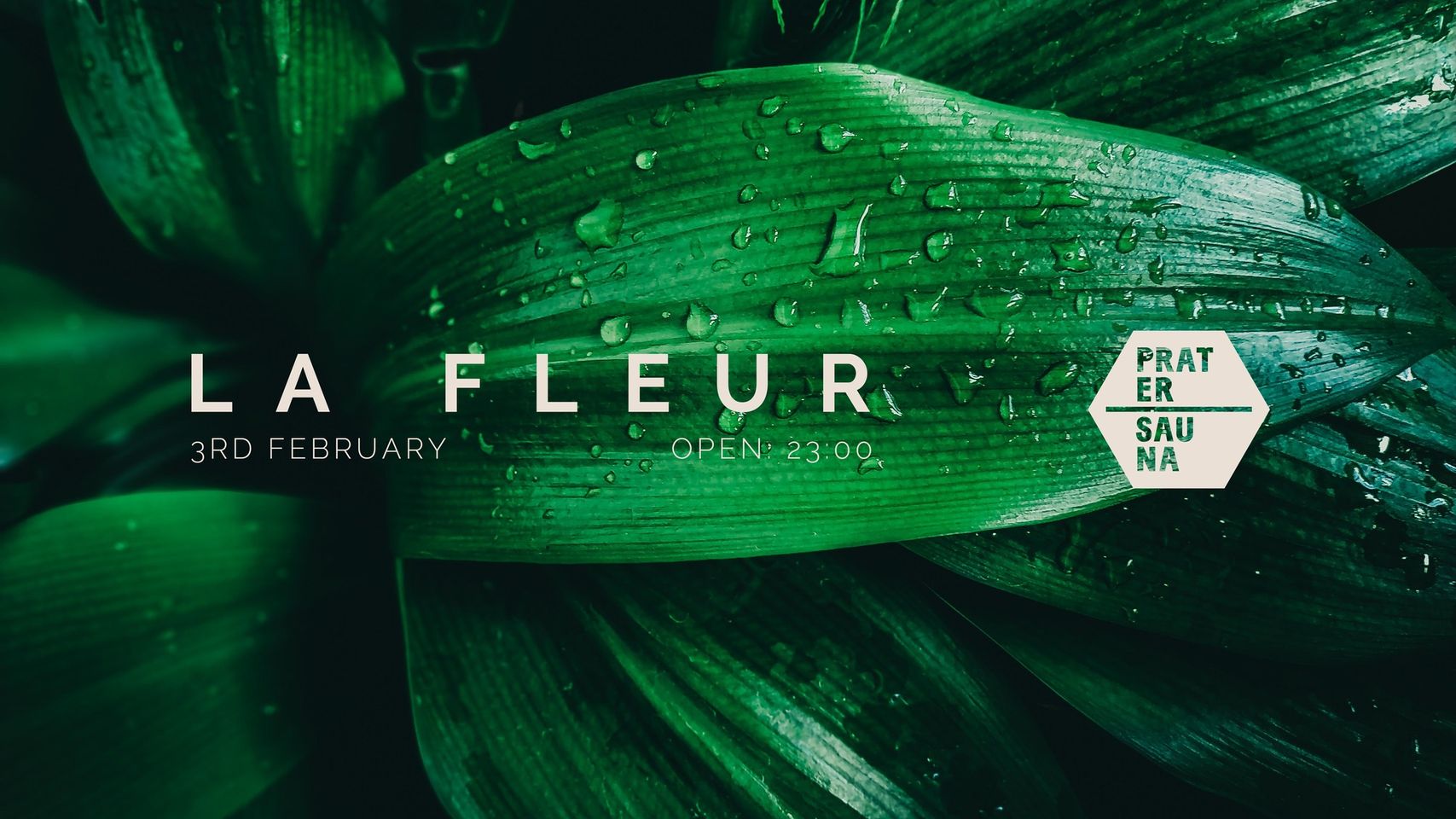 LA FLEUR am 3. February 2024 @ Pratersauna. LA FLEUR am 3. February 2024 @ Pratersauna.