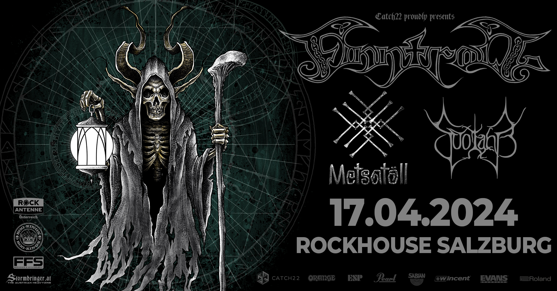 Finntroll am 17. April 2024 @ Rockhouse Salzburg.