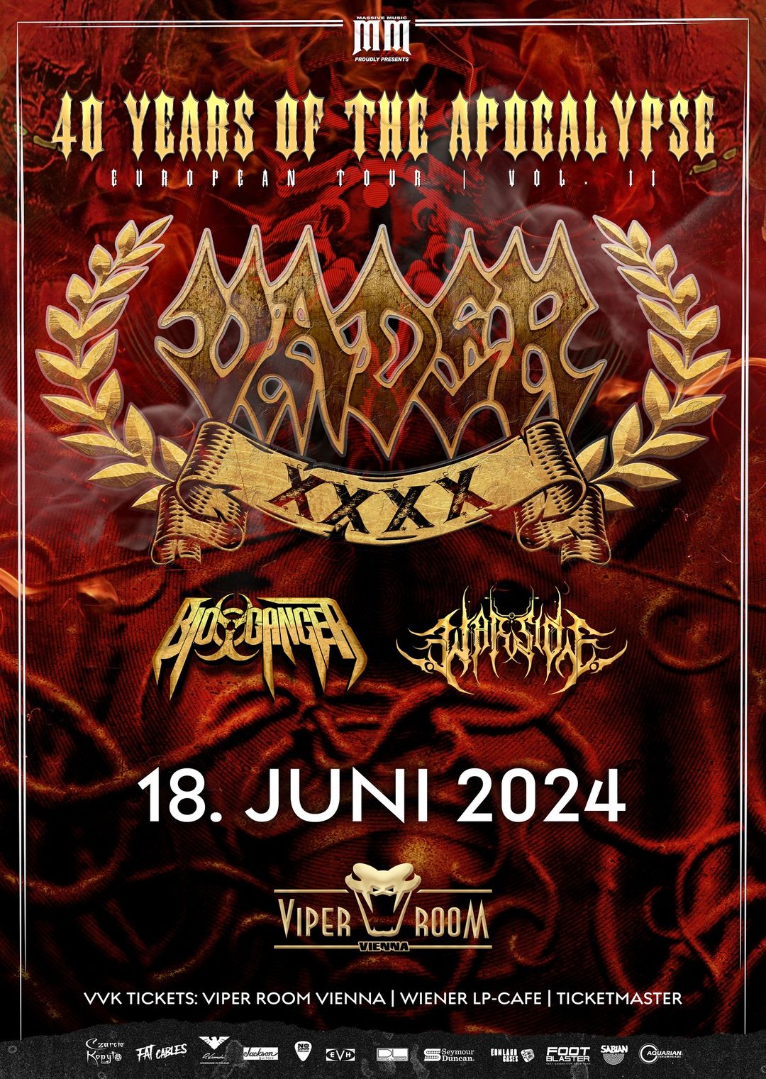 Vader, Bio-Cancer, Warside am 18. June 2024 @ Viper Room. Vader, Bio-Cancer, Warside am 18. June 2024 @ Viper Room.