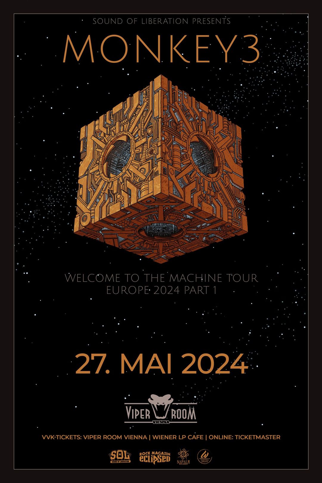 MONKEY3 / FRANTIŠEK / AEROLITH am 27. May 2024 @ Viper Room.