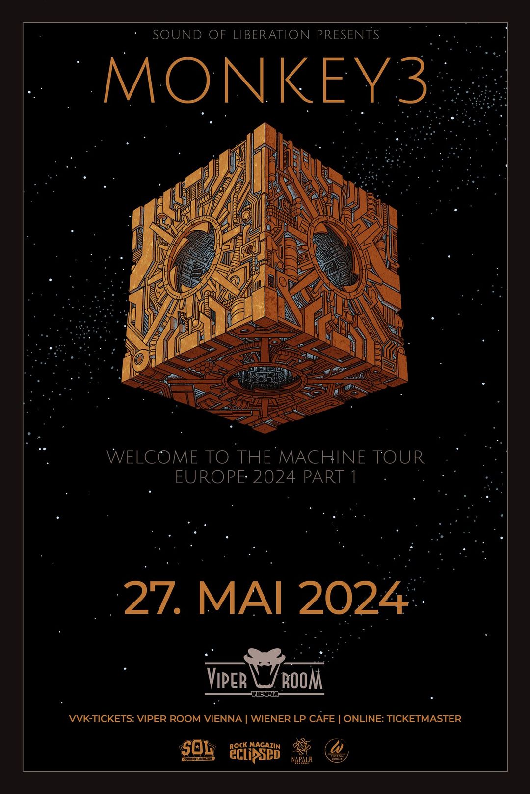 MONKEY3 / FRANTIŠEK / AEROLITH am 27. May 2024 @ Viper Room. MONKEY3 / FRANTIŠEK / AEROLITH am 27. May 2024 @ Viper Room.