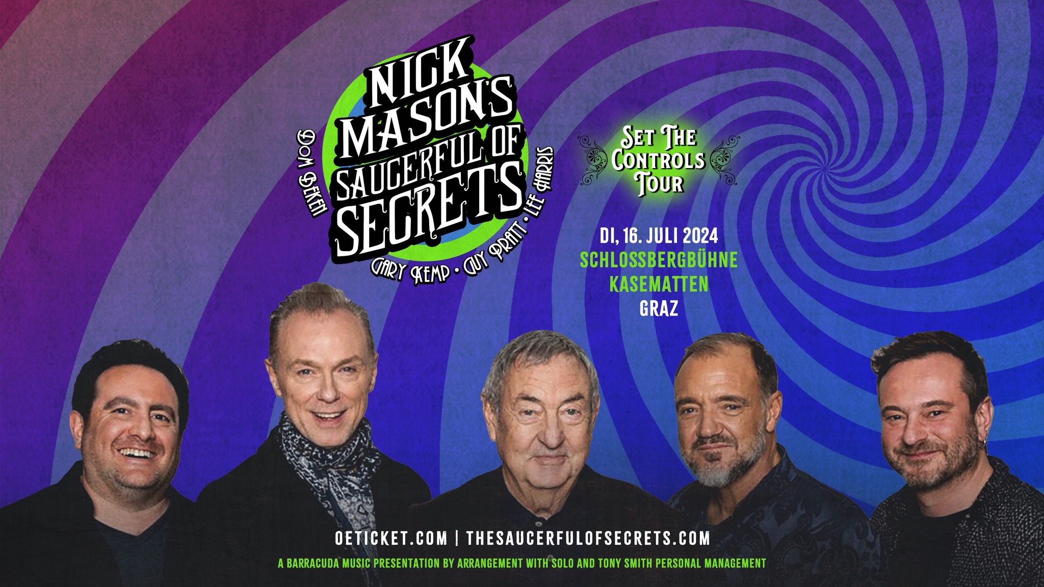 Nick Mason´s Saucerful of Secrets am 16. July 2024 @ Schloßbergbühne Kasematten.