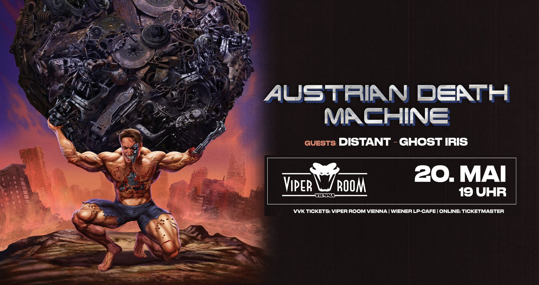 AUSTRIAN DEATH MACHINE, DISTANT, GHOST IRIS am 20. May 2024 @ Viper Room.