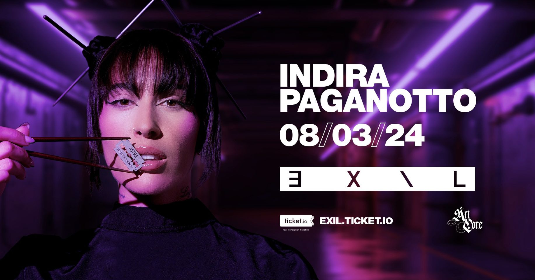 INDIRA PAGANOTTO am 8. March 2024 @ EXIL. INDIRA PAGANOTTO am 8. March 2024 @ EXIL.