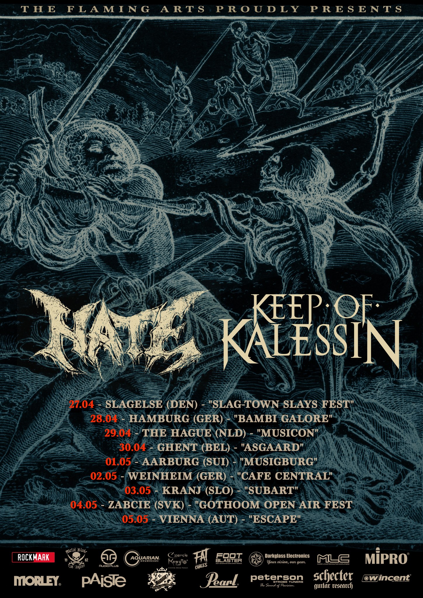 Hate | Keep Of Kalessin am 5. May 2024 @ Escape Metalcorner.