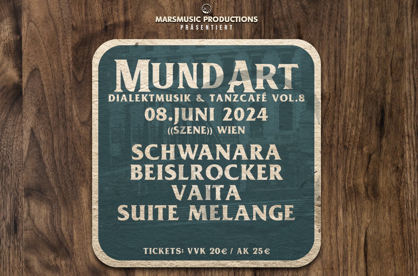 MundArt Vol. 8 am 8. June 2024 @ Szene Wien.