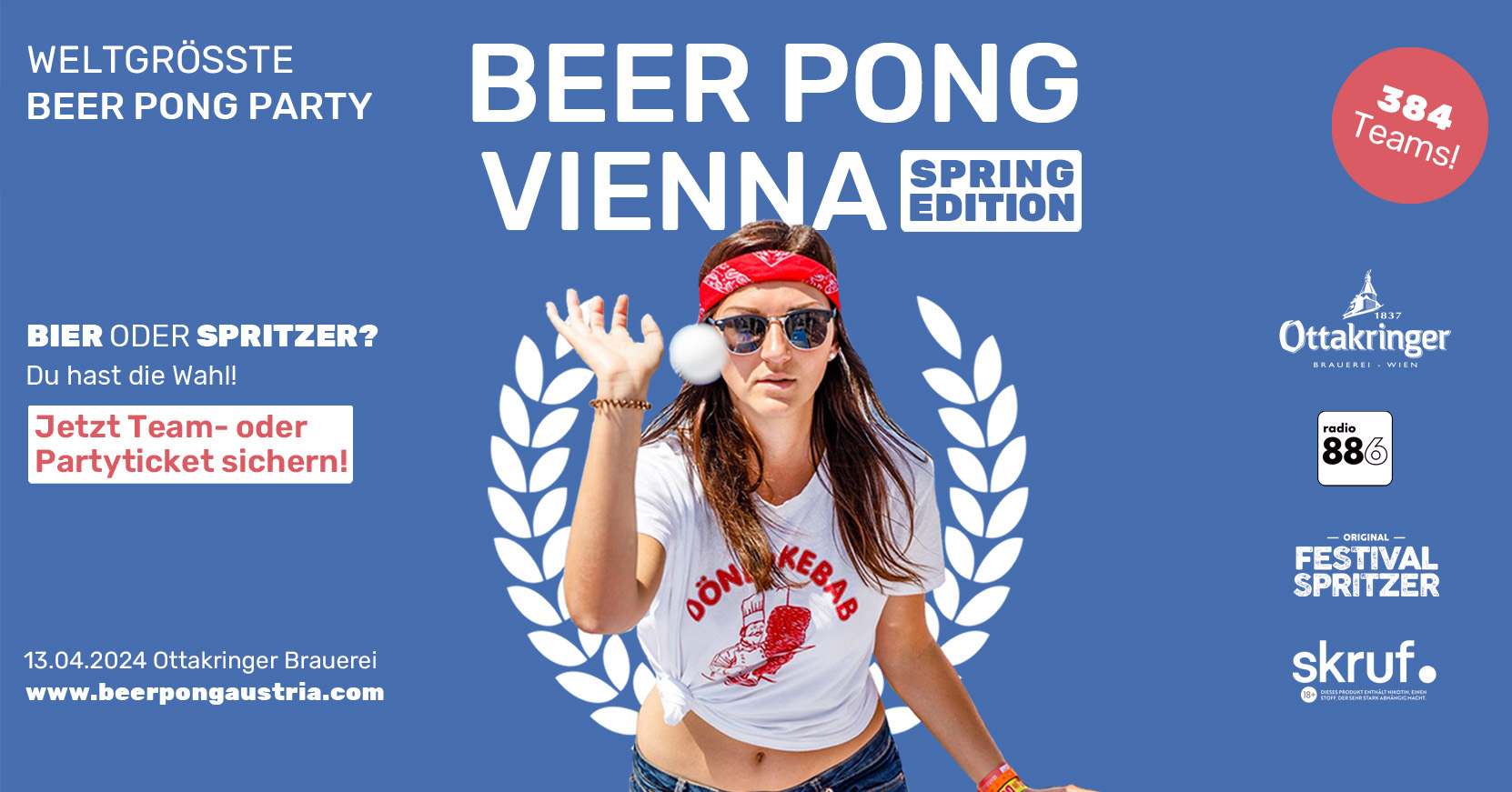 Beer Pong Vienna 2024 am 13. April 2024 @ Ottakringer Brauerei. Beer Pong Vienna 2024 am 13. April 2024 @ Ottakringer Brauerei.