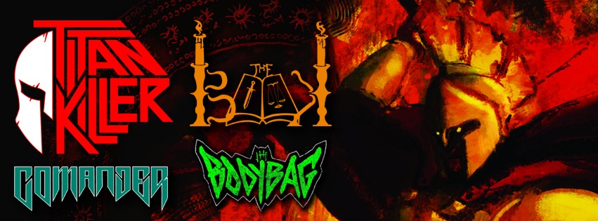 Titan Killer, Comander, The Book, The Bodybag am 14. April 2024 @ Viper Room.