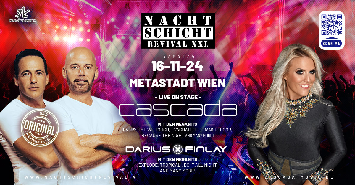 Nachtschicht Revival XXL am 16. November 2024 @ METAStadt. Nachtschicht Revival XXL am 16. November 2024 @ METAStadt.