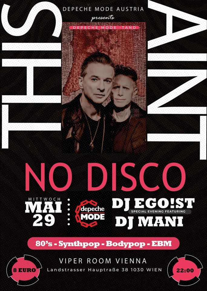This ain't no Disco - Depeche Mode / 80's Party am 29. May 2024 @ Viper Room.