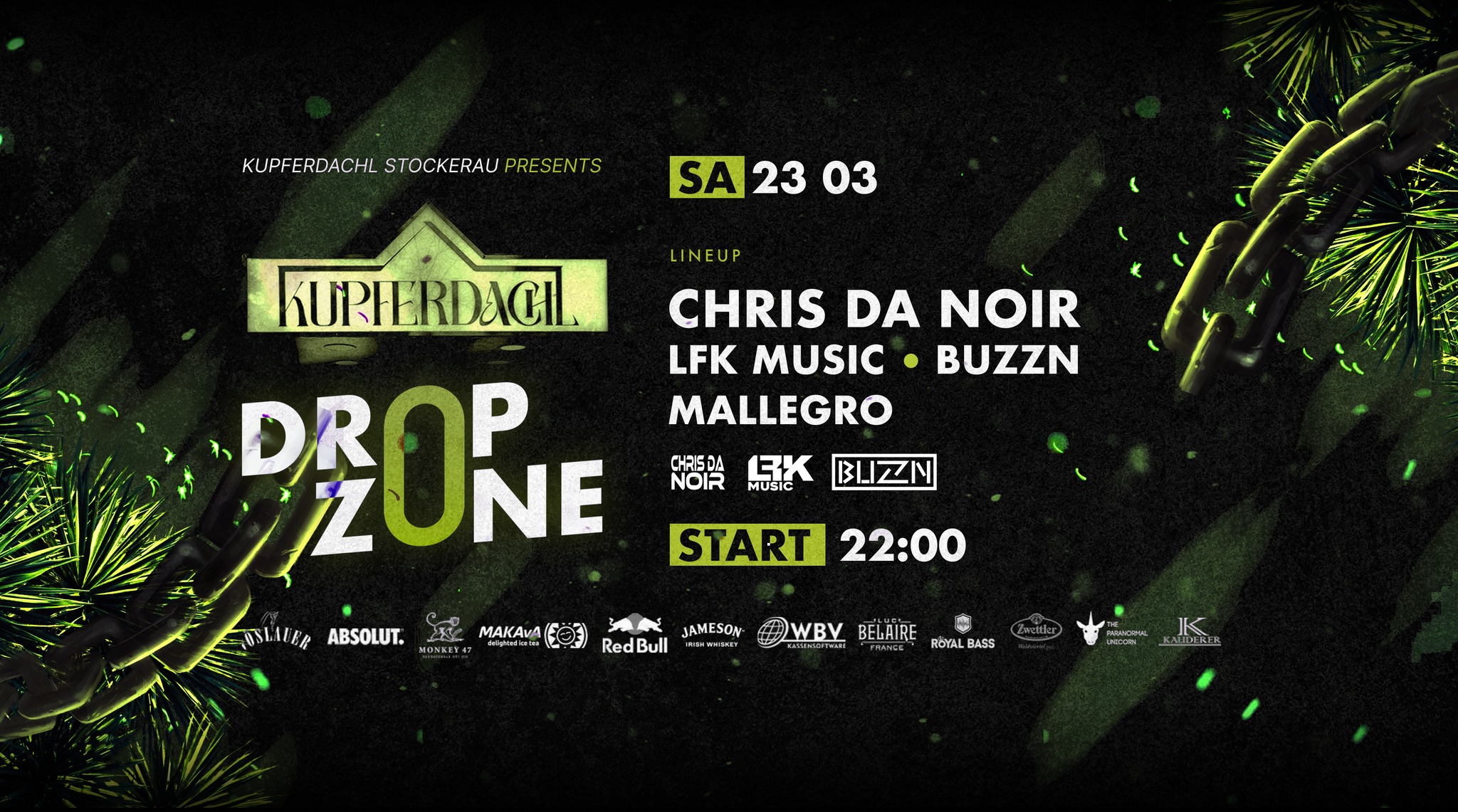 Drop Zone am 23. March 2024 @ Kupferdachl. Drop Zone am 23. March 2024 @ Kupferdachl.