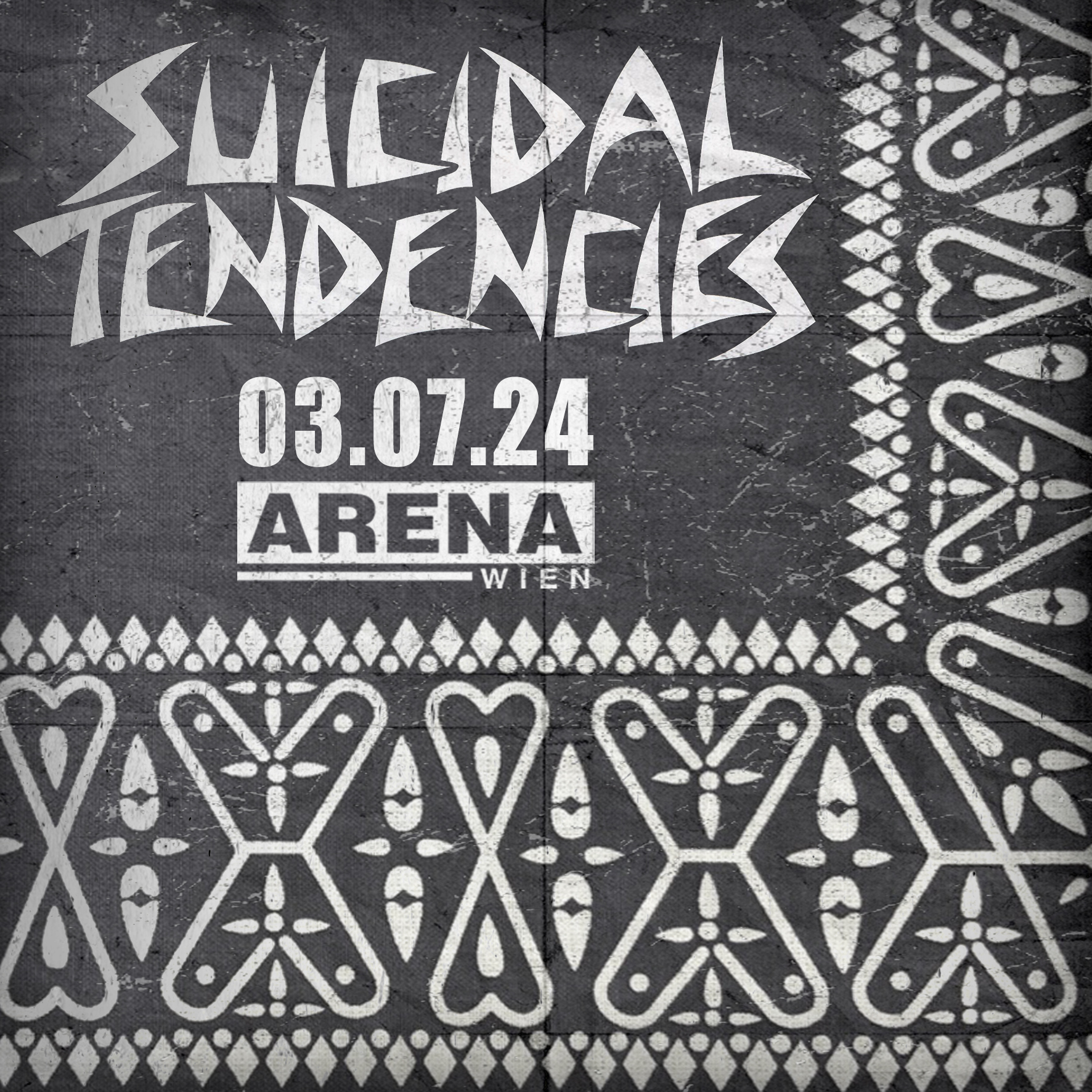 Suicidal Tendencies am 3. July 2024 @ Arena Wien. Suicidal Tendencies am 3. July 2024 @ Arena Wien.