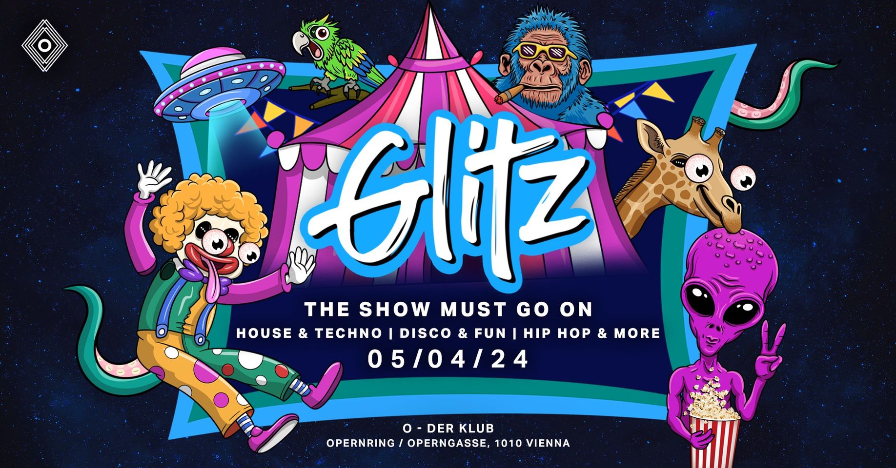 Glitz am 5. April 2024 @ O - Der Klub. Glitz am 5. April 2024 @ O - Der Klub.
