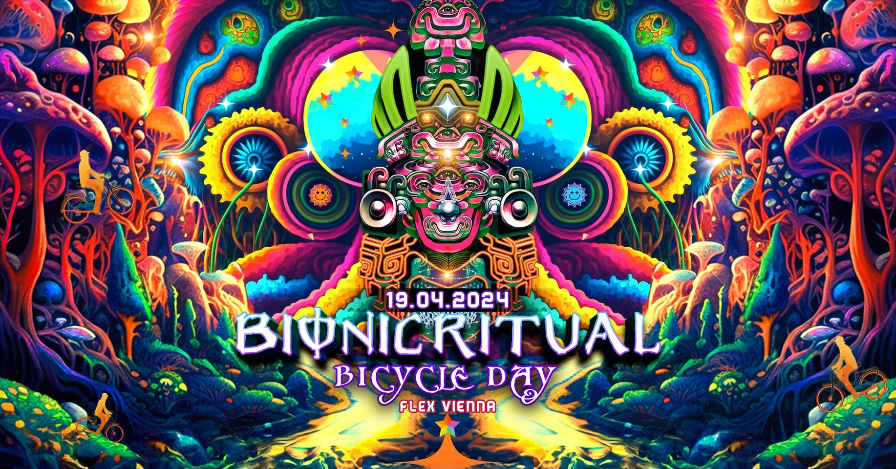 Bionic Ritual - Bicycle Day am 19. April 2024 @ Flex. Bionic Ritual - Bicycle Day am 19. April 2024 @ Flex.