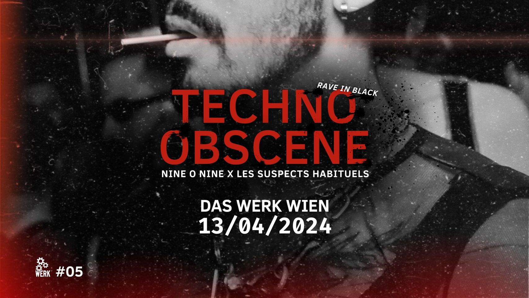 Techno Obscene am 13. April 2024 @ Das Werk.