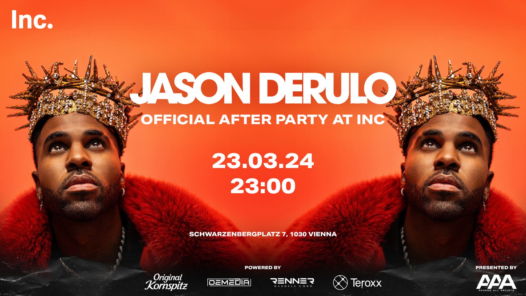 Official Aftershowparty Hosted by Jason Derulo am 23. March 2024 @ Inc.. Official Aftershowparty Hosted by Jason Derulo am 23. March 2024 @ Inc..