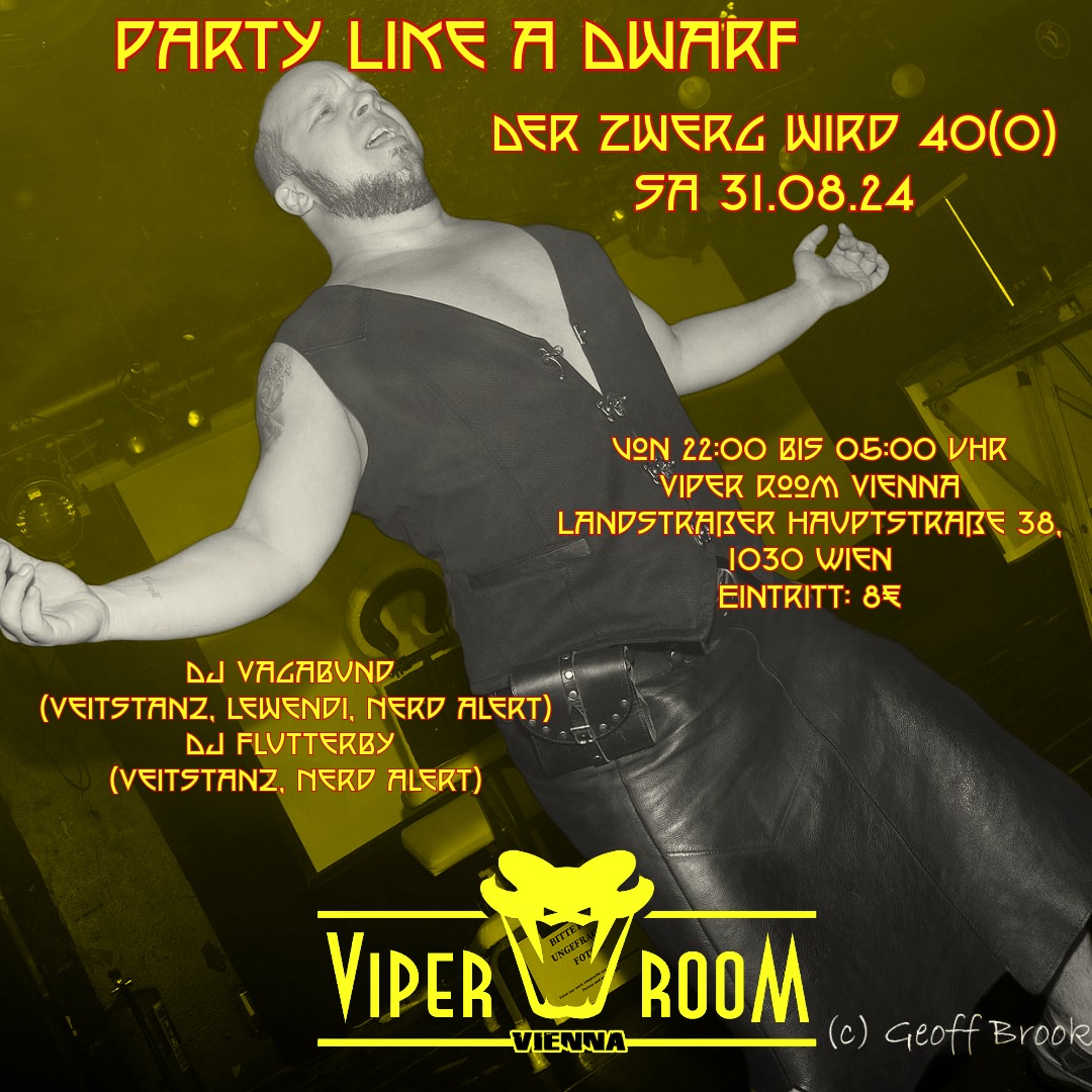 Party Like A Dwarf am 31. August 2024 @ Viper Room.