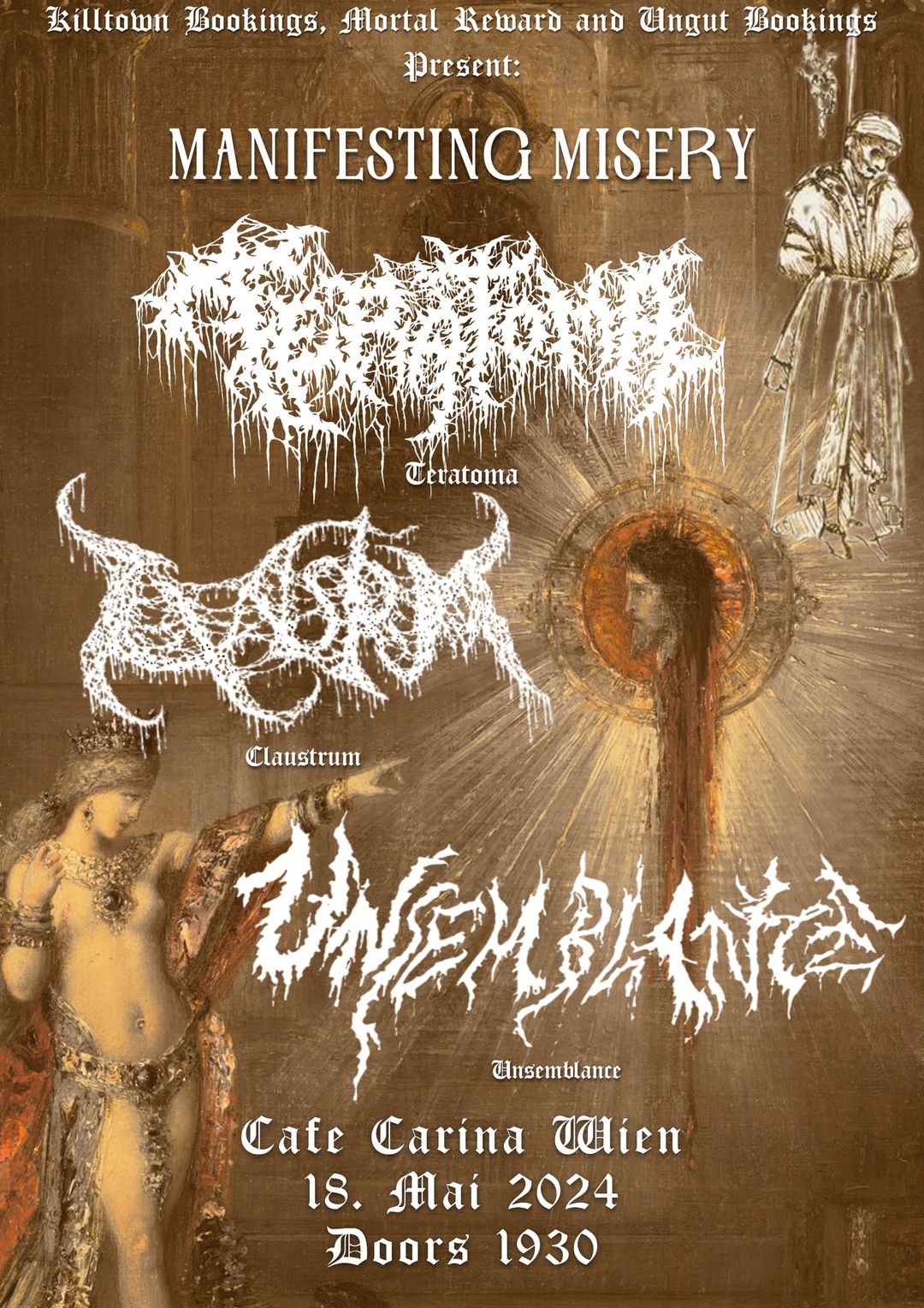 Manifesting Misery am 18. May 2024 @ Café Carina. Manifesting Misery am 18. May 2024 @ Café Carina.