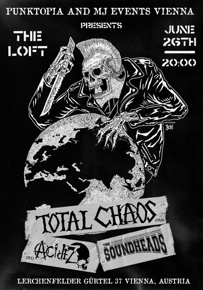 Total Chaos / Acidez / The Soundheads am 26. June 2024 @ The Loft. Total Chaos / Acidez / The Soundheads am 26. June 2024 @ The Loft.