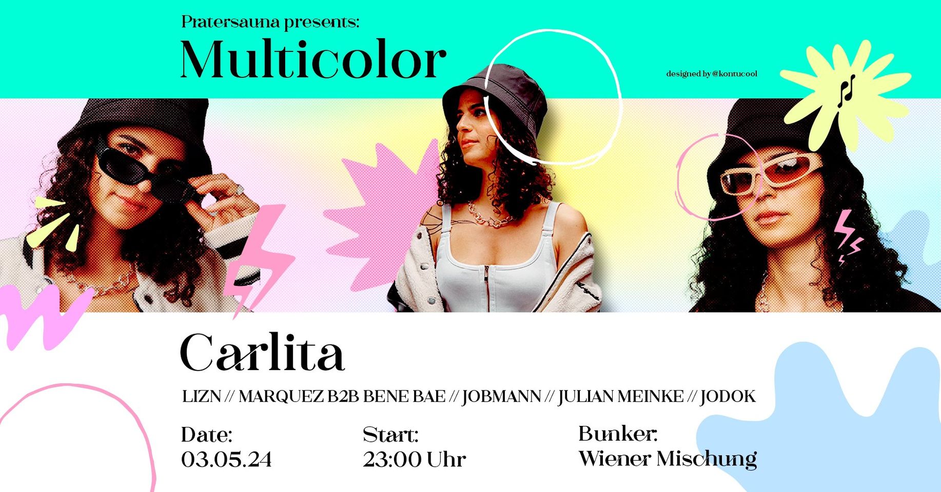 Multicolor am 3. May 2024 @ Pratersauna. Multicolor am 3. May 2024 @ Pratersauna.