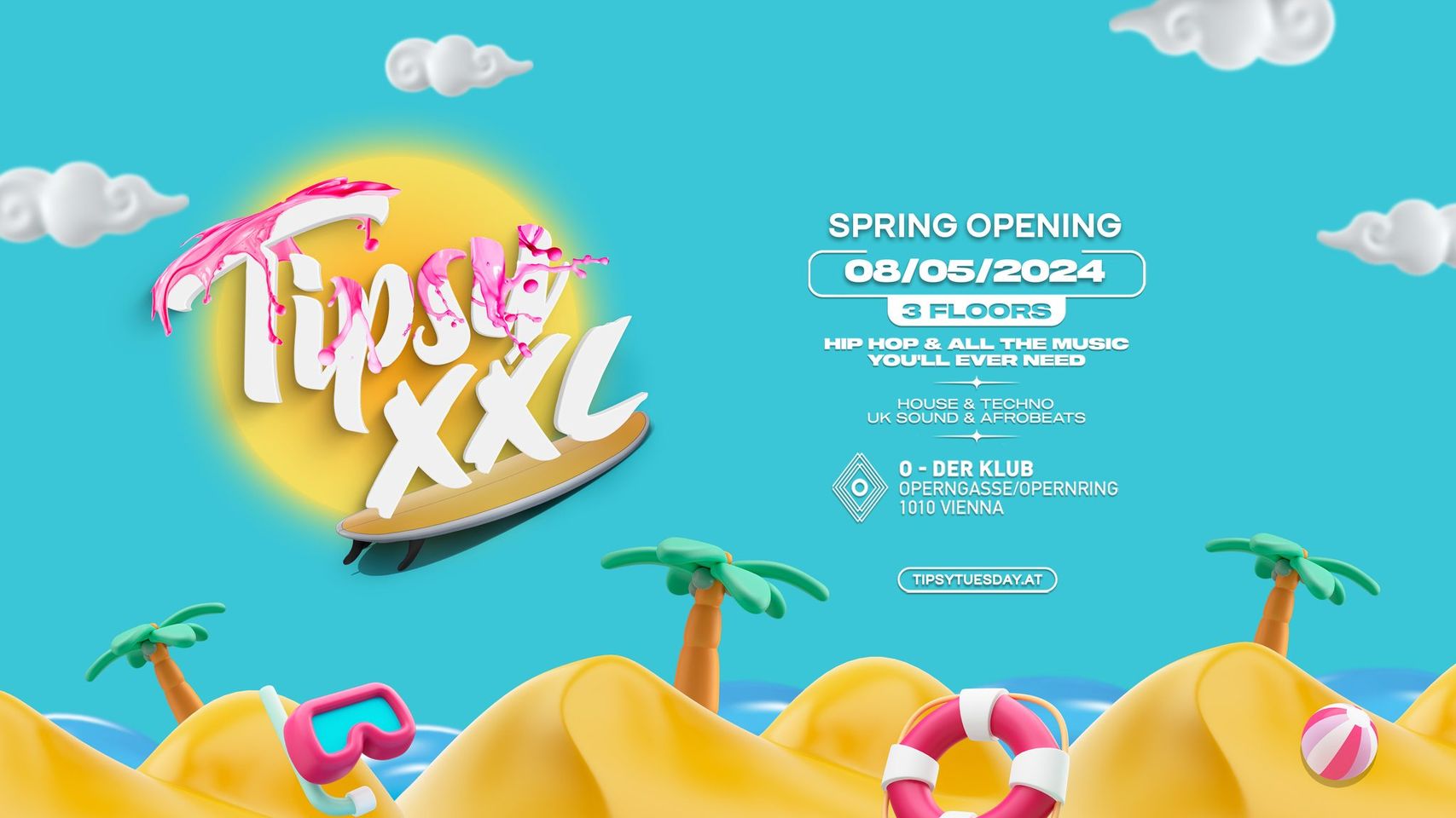 Tipsy XXL am 8. May 2024 @ O - Der Klub. Tipsy XXL am 8. May 2024 @ O - Der Klub.