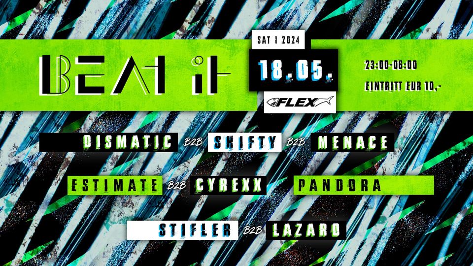 Beat It am 18. May 2024 @ Flex. Beat It am 18. May 2024 @ Flex.