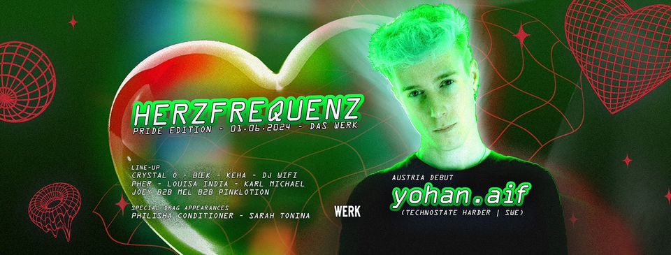 Herzfrequenz am 1. June 2024 @ Das Werk. Herzfrequenz am 1. June 2024 @ Das Werk.
