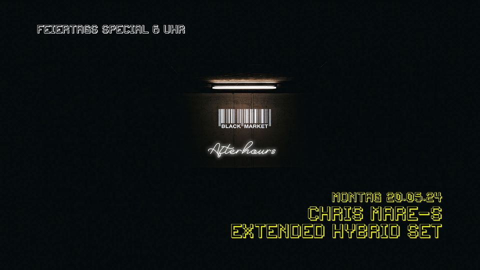 Afterhour am 20. May 2024 @ Black Market. Afterhour am 20. May 2024 @ Black Market.