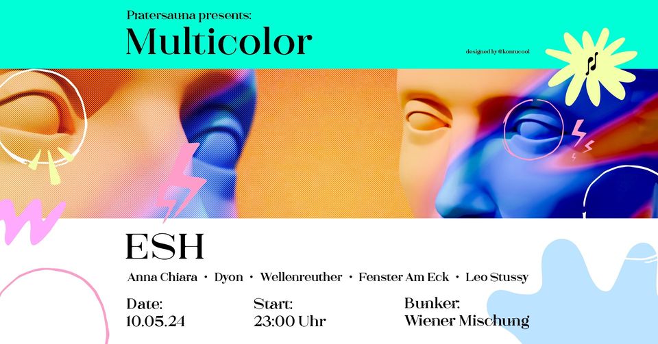 Multicolor am 10. May 2024 @ Pratersauna. Multicolor am 10. May 2024 @ Pratersauna.
