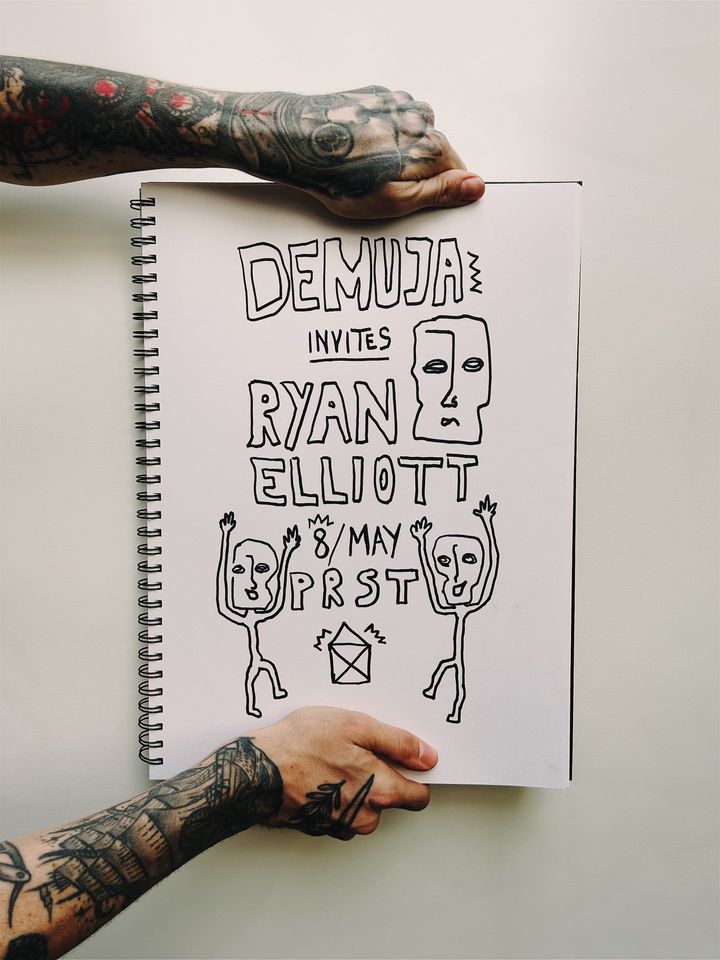 Demuja invites Ryan Elliott am 8. May 2024 @ Praterstrasse / PRST. Demuja invites Ryan Elliott am 8. May 2024 @ Praterstrasse / PRST.