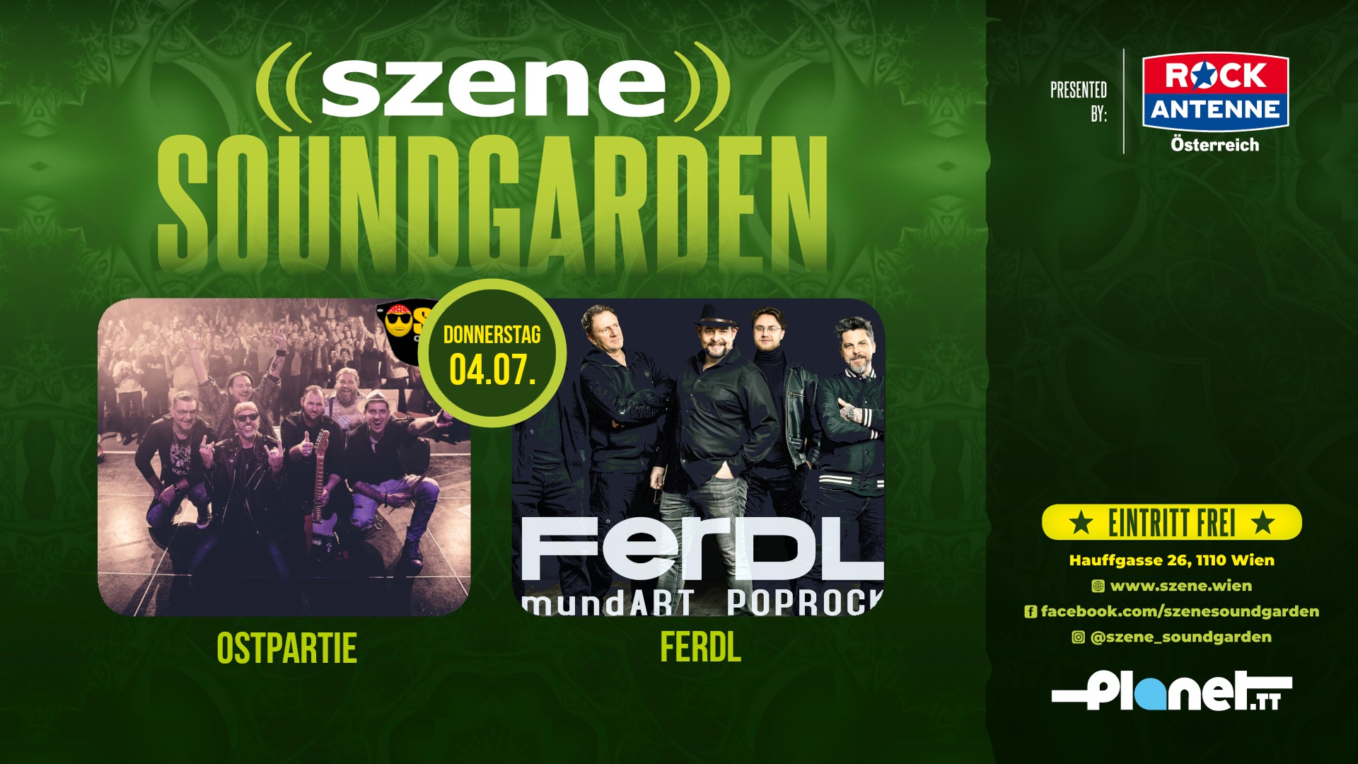 Ostpartie | Ferdl am 4. July 2024 @ Szene Wien. Ostpartie | Ferdl am 4. July 2024 @ Szene Wien.
