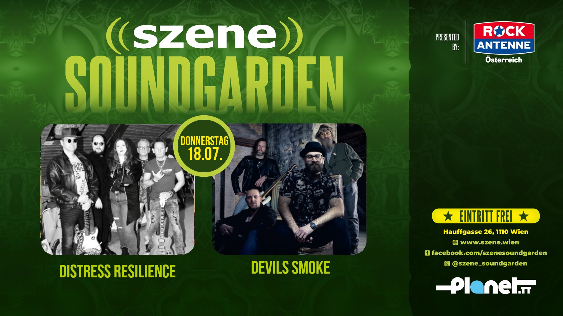 Distress Resilience | Devils Smoke am 18. July 2024 @ Szene Wien. Distress Resilience | Devils Smoke am 18. July 2024 @ Szene Wien.