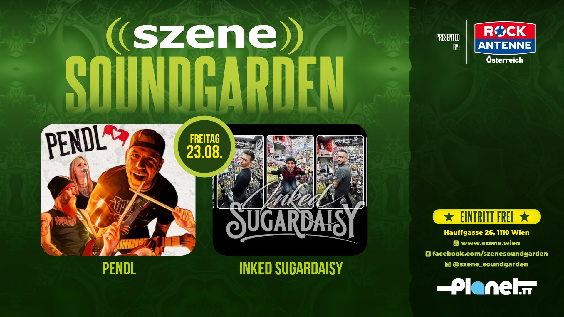 Pendl | Inked Sugardaisy am 23. August 2024 @ Szene Wien. Pendl | Inked Sugardaisy am 23. August 2024 @ Szene Wien.