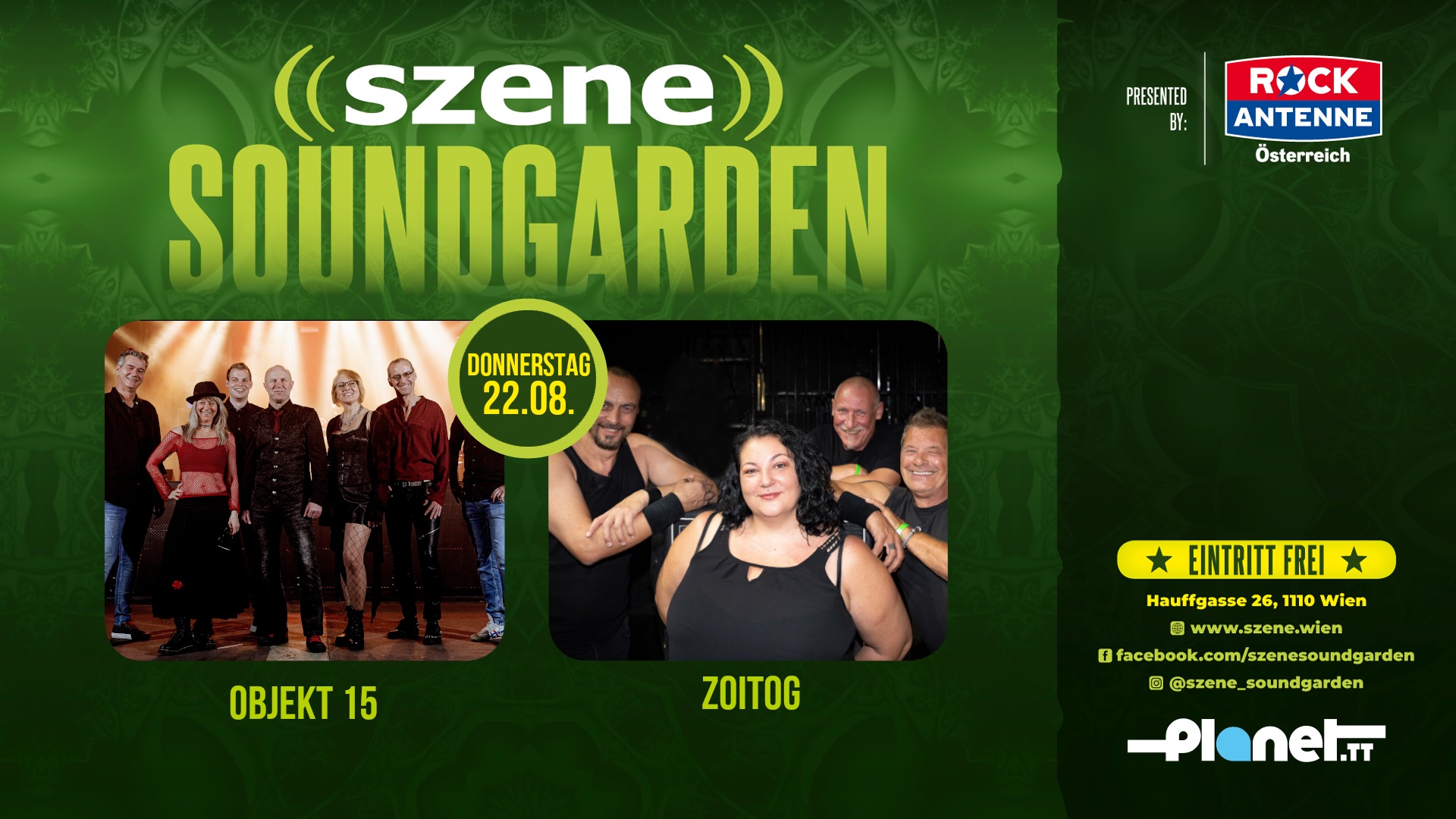 Objekt 15 | Zoitog am 22. August 2024 @ Szene Wien. Objekt 15 | Zoitog am 22. August 2024 @ Szene Wien.