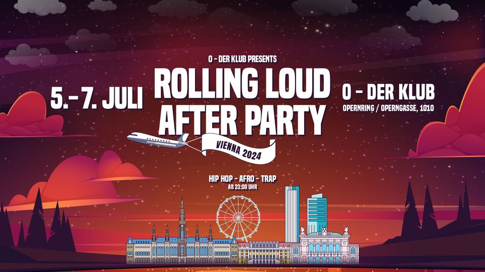 Rolling Loud Afterparty am 5. July 2024 @ O - Der Klub.