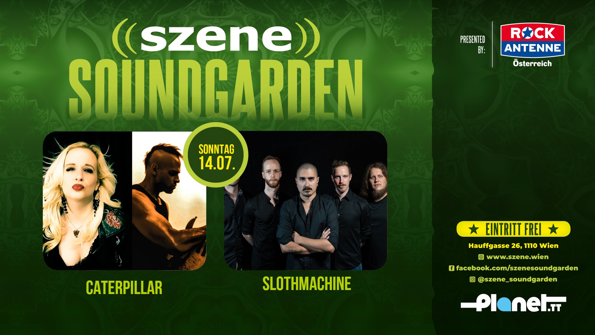 Caterpillar | Slothmachine am 14. July 2024 @ Szene Wien. Caterpillar | Slothmachine am 14. July 2024 @ Szene Wien.