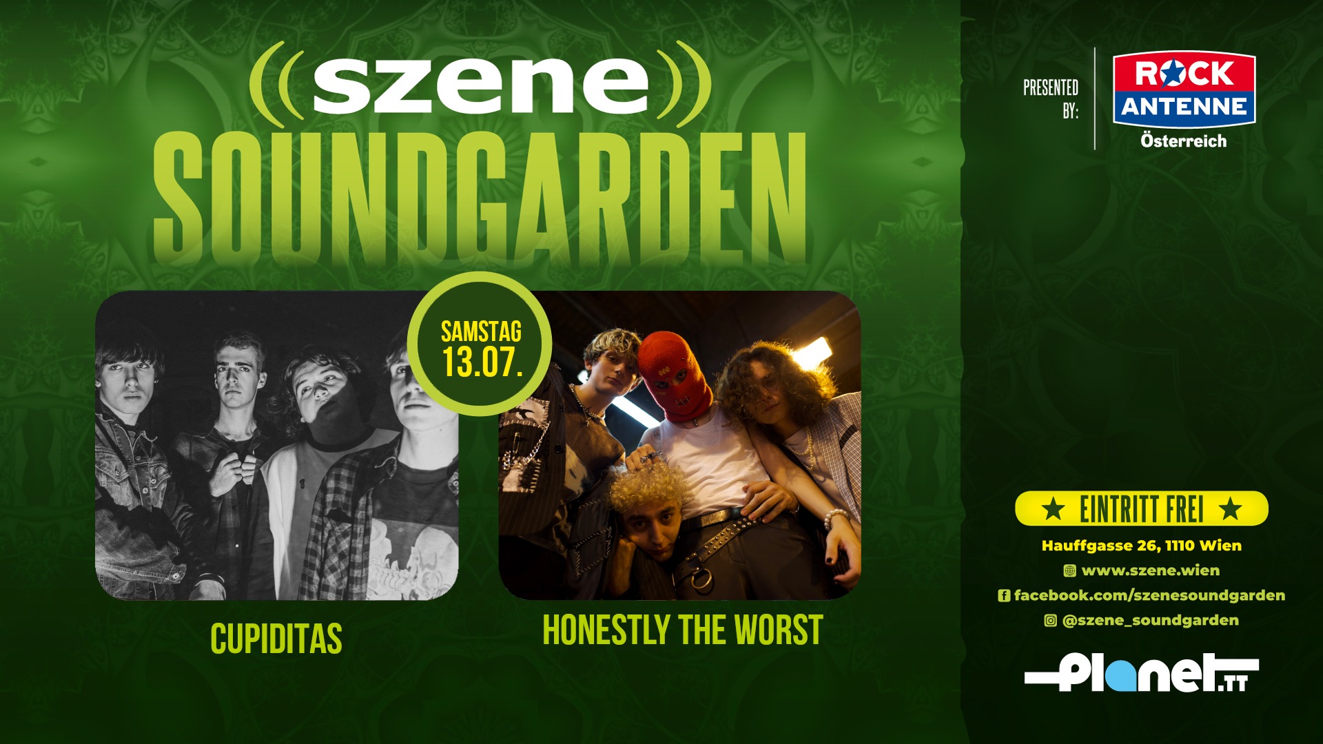 Cupiditas | Honestly, the worst am 13. July 2024 @ Szene Wien. Cupiditas | Honestly, the worst am 13. July 2024 @ Szene Wien.