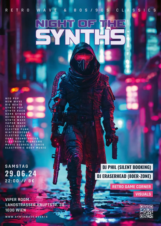 Night of the Synths am 29. June 2024 @ Viper Room. Night of the Synths am 29. June 2024 @ Viper Room.
