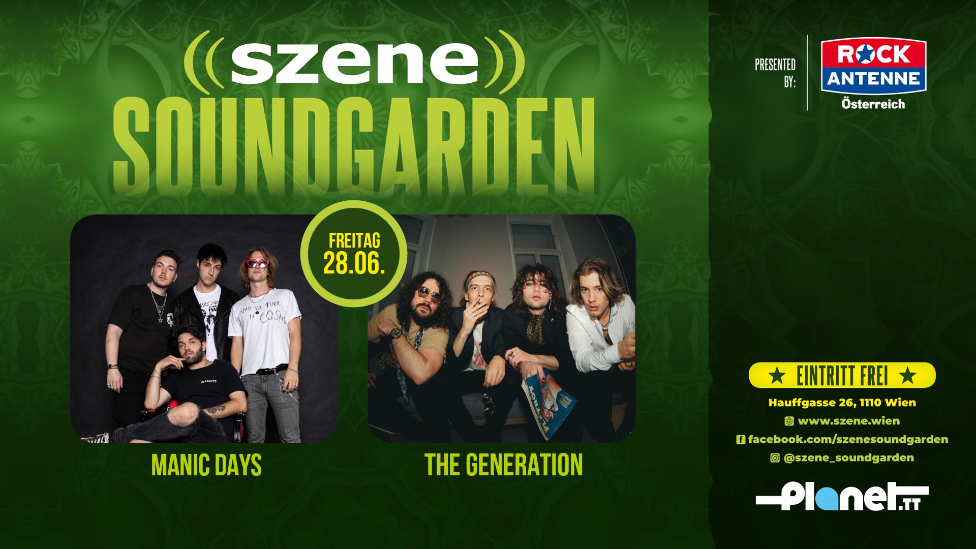 Manic Days | The Generation am 28. June 2024 @ Szene Wien. Manic Days | The Generation am 28. June 2024 @ Szene Wien.