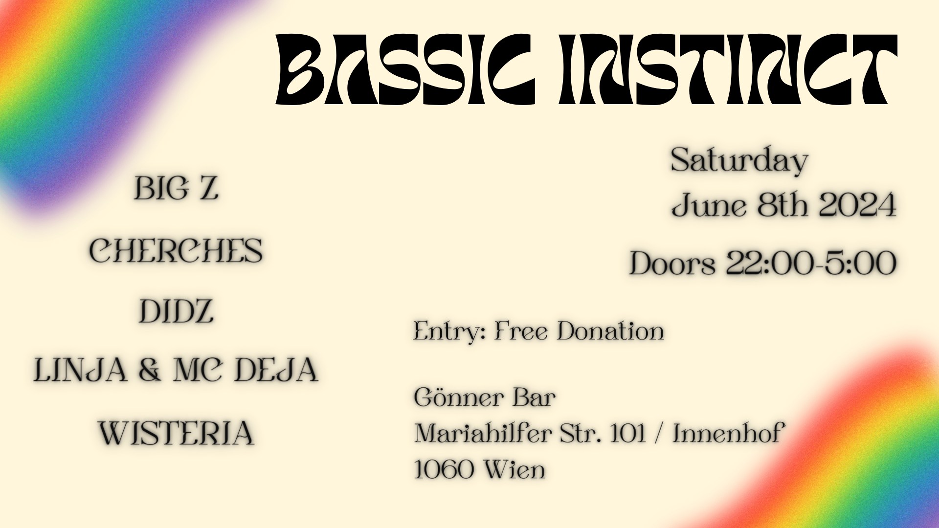 Bassic Instinct am 8. June 2024 @ . Bassic Instinct am 8. June 2024 @ .