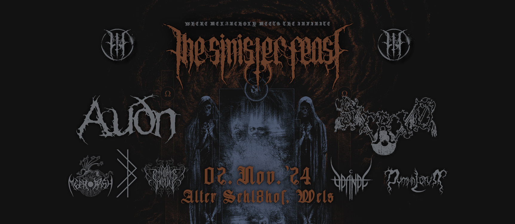 The Sinister Feast 2024 am 2. November 2024 @ Alter Schlachthof Wels. The Sinister Feast 2024 am 2. November 2024 @ Alter Schlachthof Wels.
