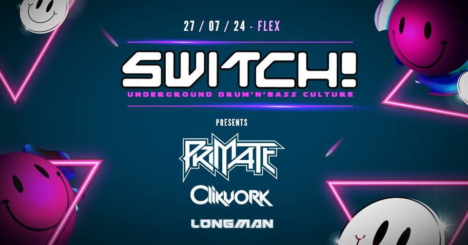 Switch! am 27. July 2024 @ Flex. Switch! am 27. July 2024 @ Flex.
