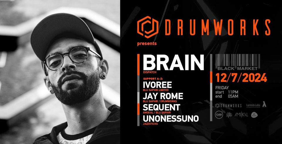 Drumworks am 12. July 2024 @ Black Market. Drumworks am 12. July 2024 @ Black Market.