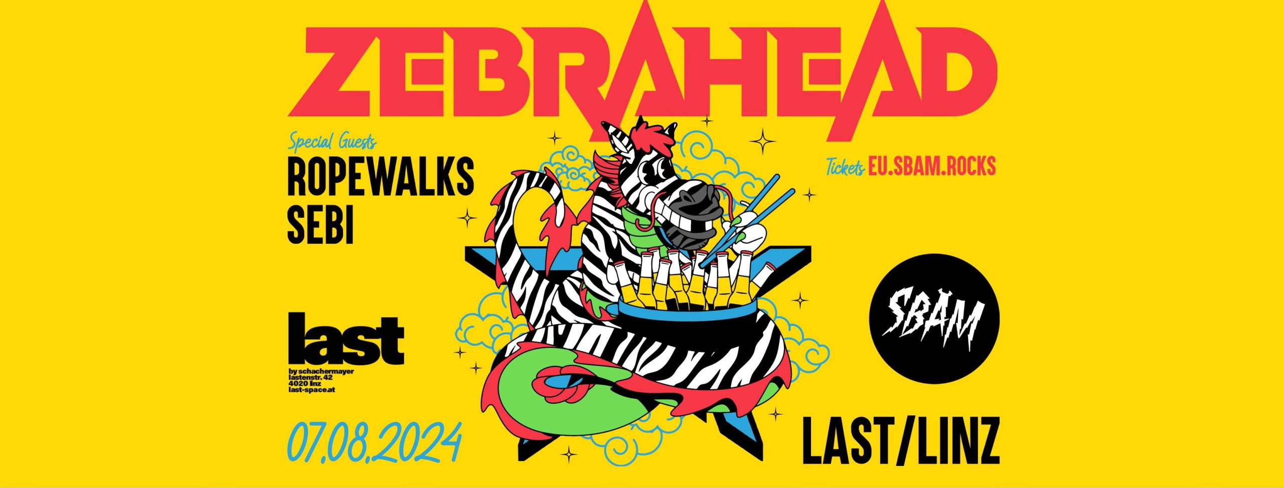 Zebrahead (+ Guests) Live am 7. August 2024 @ Last Linz. Zebrahead (+ Guests) Live am 7. August 2024 @ Last Linz.