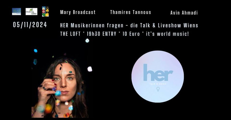 HER Musikerinnen fragen am 5. November 2024 @ The Loft. HER Musikerinnen fragen am 5. November 2024 @ The Loft.