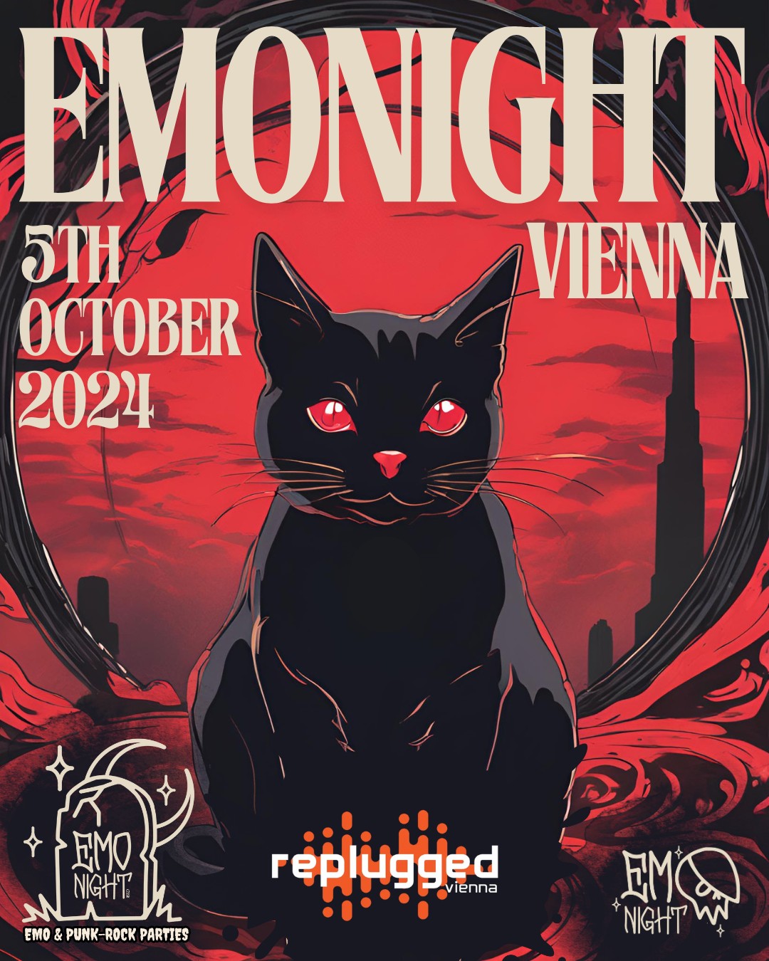 EMONIGHT Vienna am 5. October 2024 @ Replugged. EMONIGHT Vienna am 5. October 2024 @ Replugged.