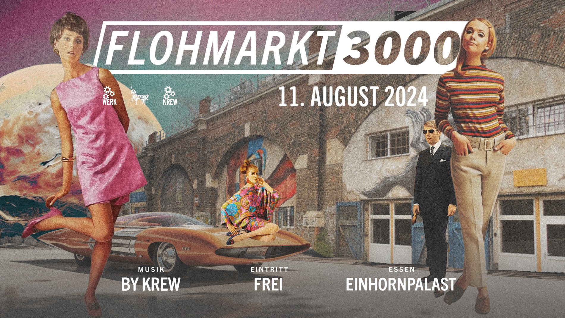 Flohmarkt 3000 am 11. August 2024 @ Das Werk. Flohmarkt 3000 am 11. August 2024 @ Das Werk.
