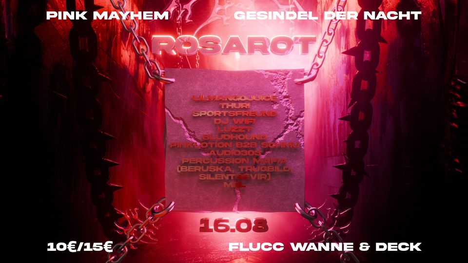 Rosarot am 16. August 2024 @ Flucc. Rosarot am 16. August 2024 @ Flucc.